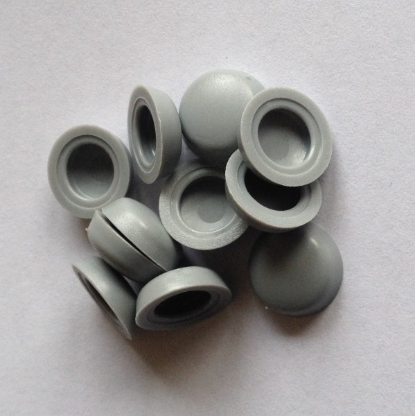 150 graue Kunststoff Abdeckkappen für LiKo-Schrauben, Blechschrauben V2A, Schrauben & Muttern, Handwerkerbedarf
